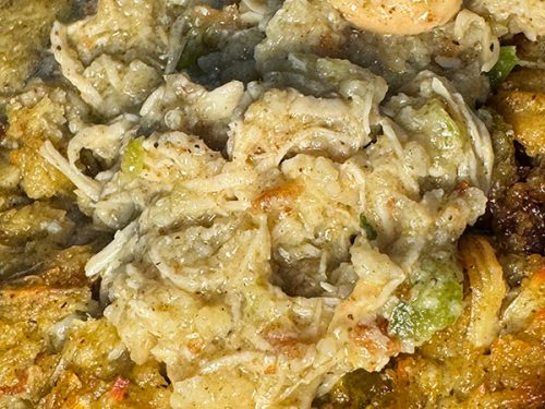 Southern Cornbread Dressing with Chicken